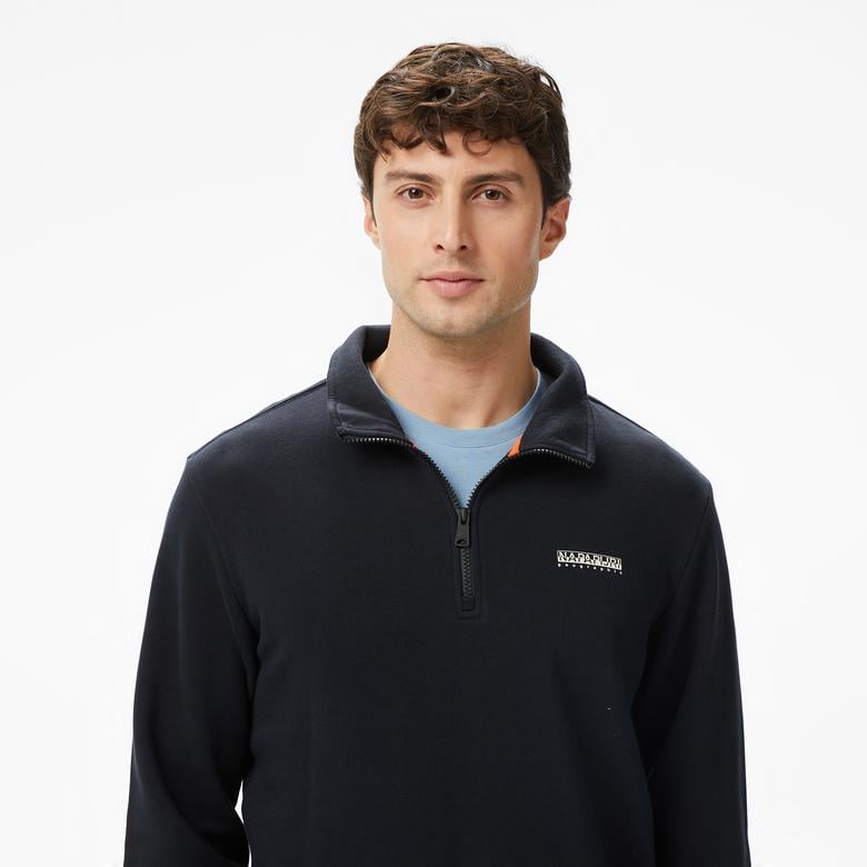 Napapijri B-Small Box Erkek Siyah Sweatshirt