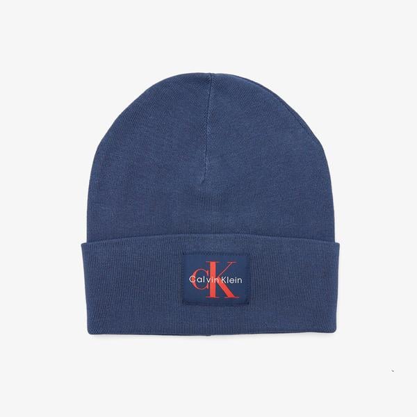 Calvin Klein Monologo Patch Erkek Mavi Şapka