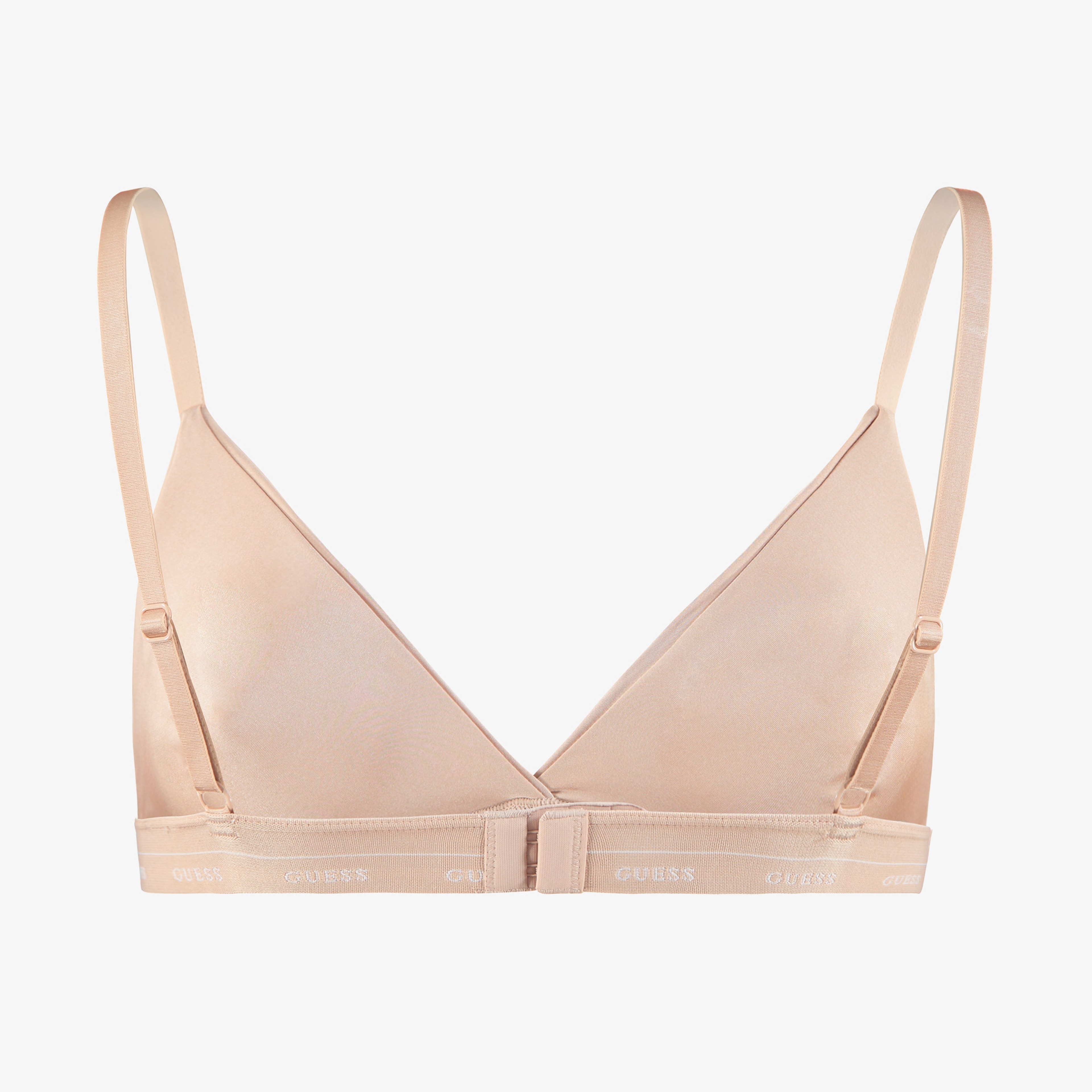 Guess Jane Soft Triangle Shiny Microfiber Kadın Bej Sütyen