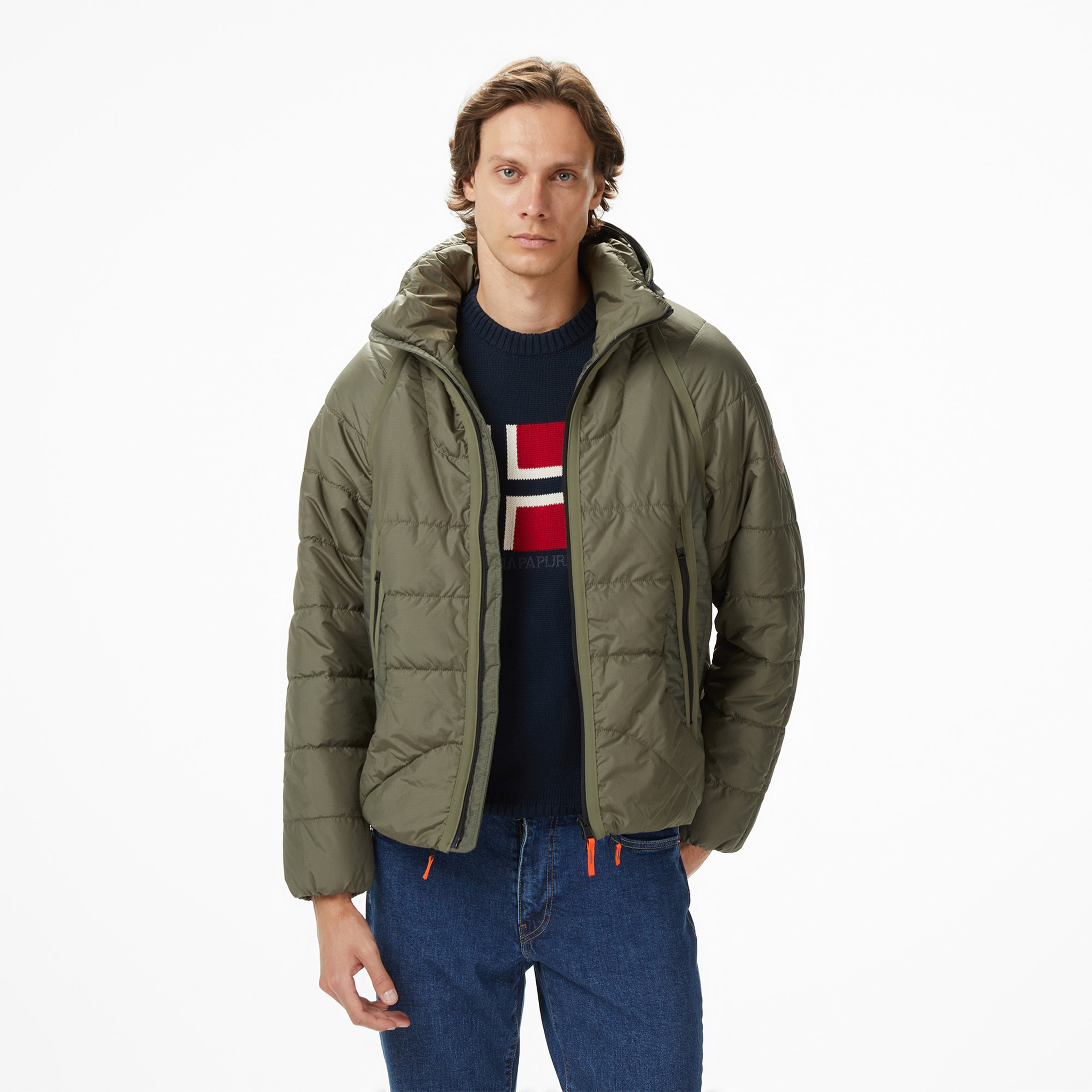 Napapijri A-Biez Modular Puf Erkek Haki Ceket