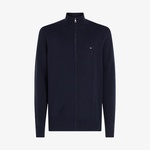 Tommy Hilfiger Essential Cotton Zip Erkek Lacivert Triko Hırka