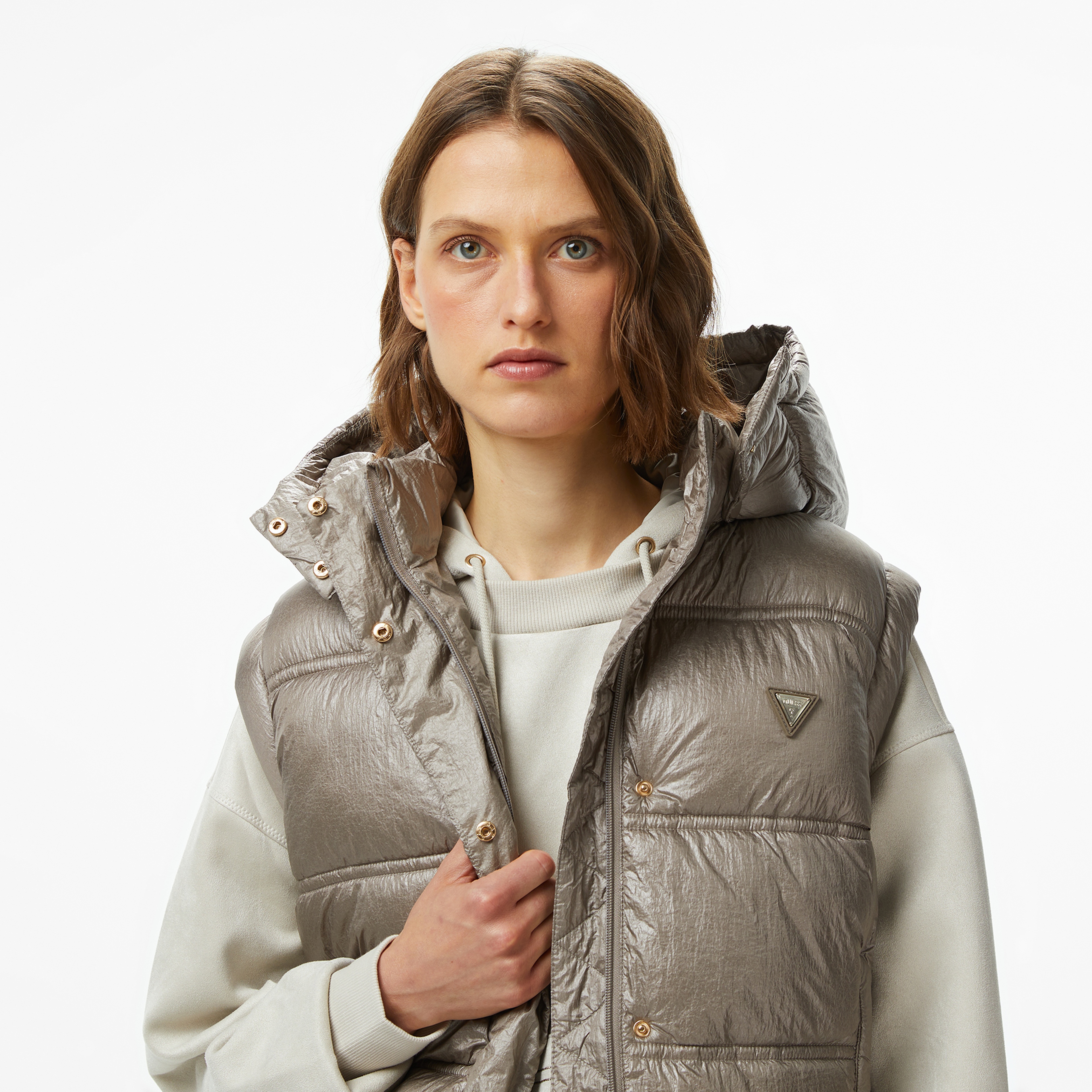 Guess Ernestine Kadın Gri Yelek