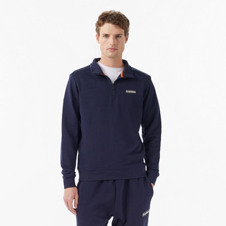 Napapijri B-Small Box Erkek Mavi Sweatshirt