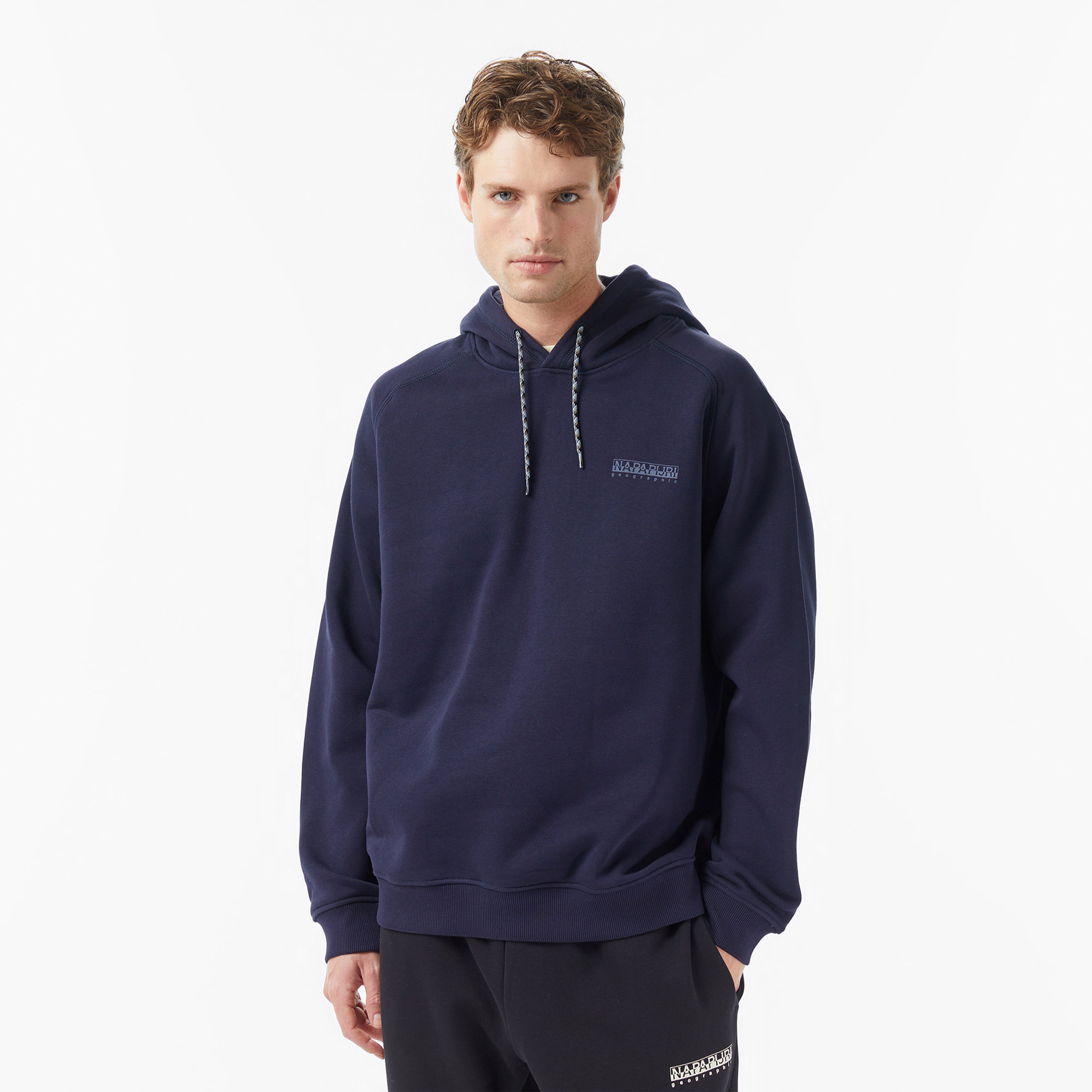 Napapijri B-Back Graphic Erkek Mavi Sweatshirt