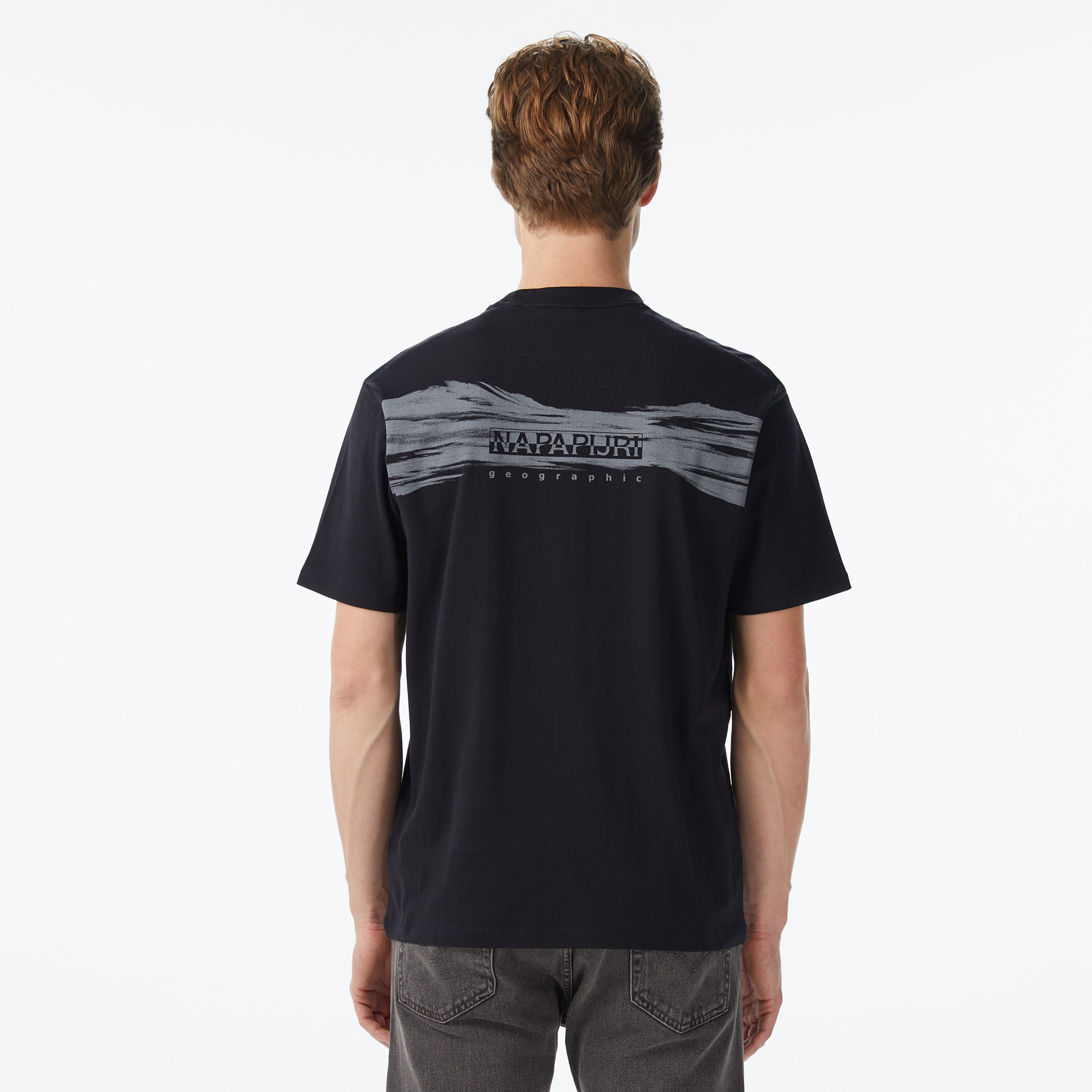 Napapijri S-Back Graphic Erkek Siyah T-Shirt
