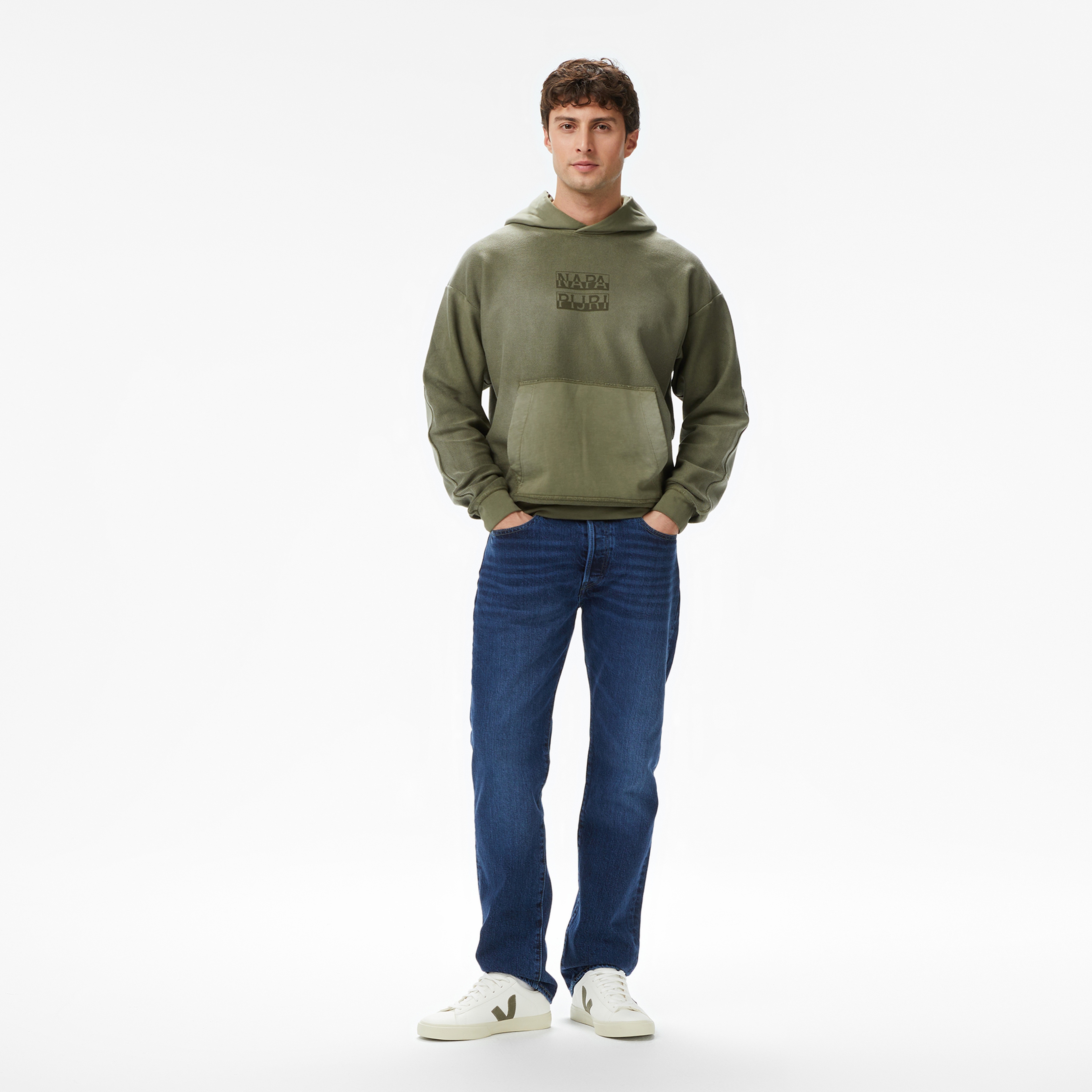 Napapijri B-Comel Erkek Haki Sweatshirt