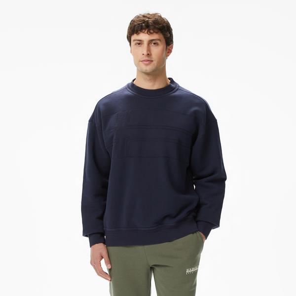 Napapijri B-Braies Erkek Mavi Sweatshirt