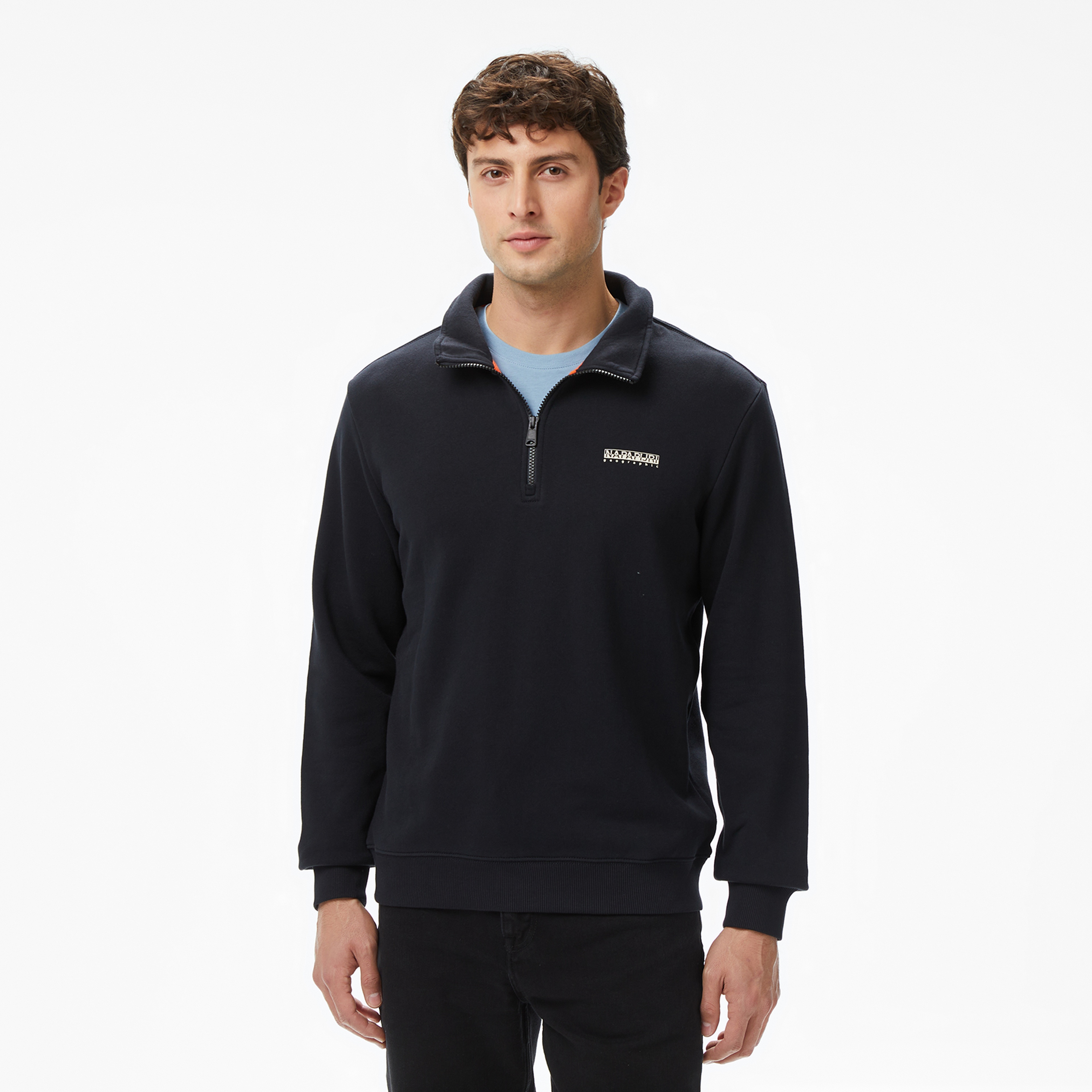 Napapijri B-Small Box Erkek Siyah Sweatshirt