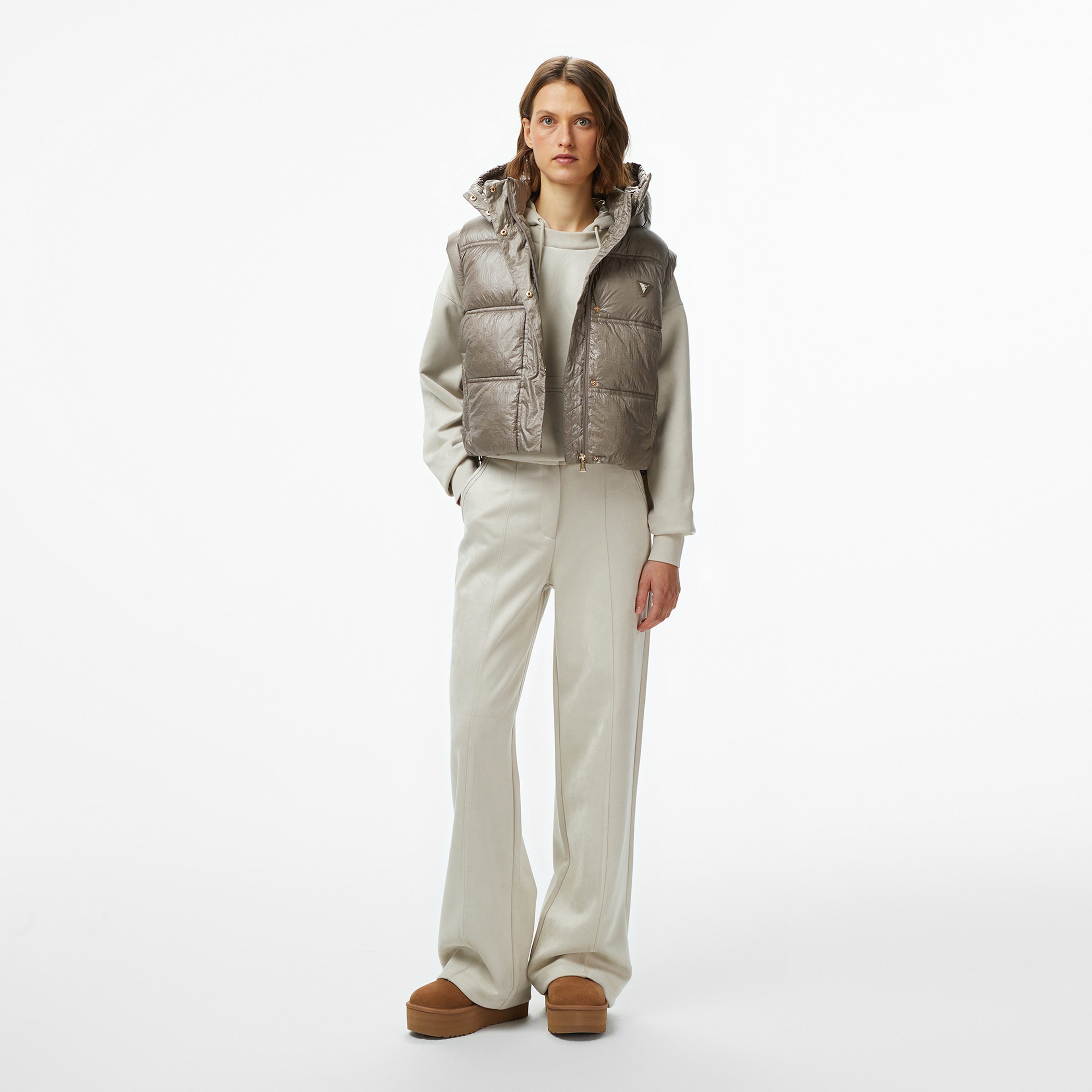 Guess Ernestine Kadın Gri Yelek