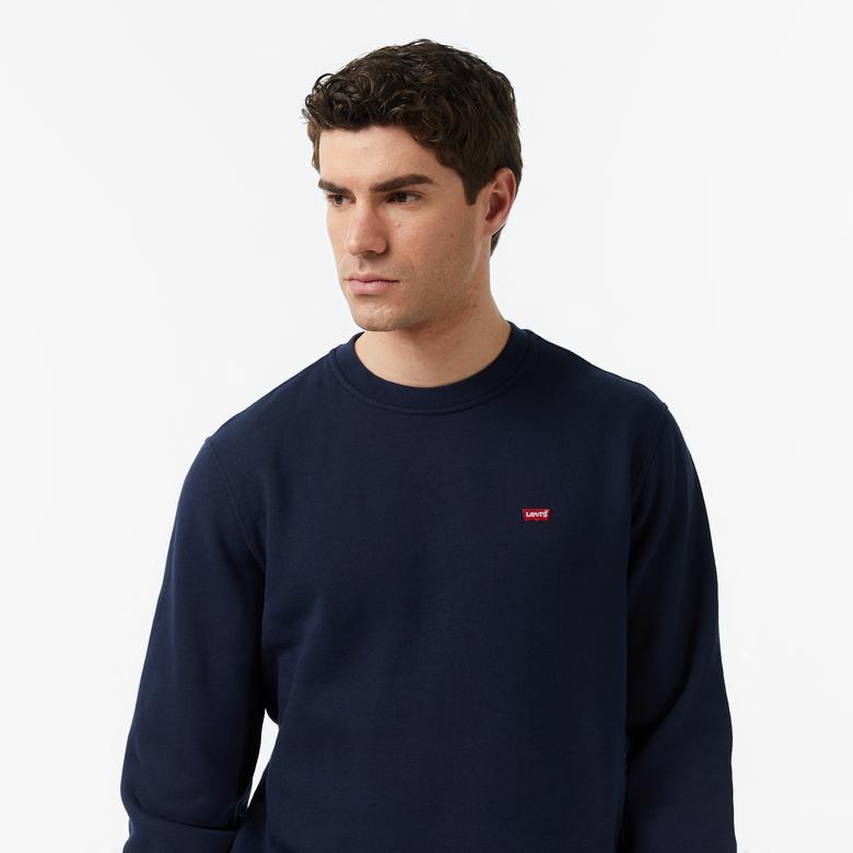 Levi's Core Crew  Erkek Mavi Sweatshirt