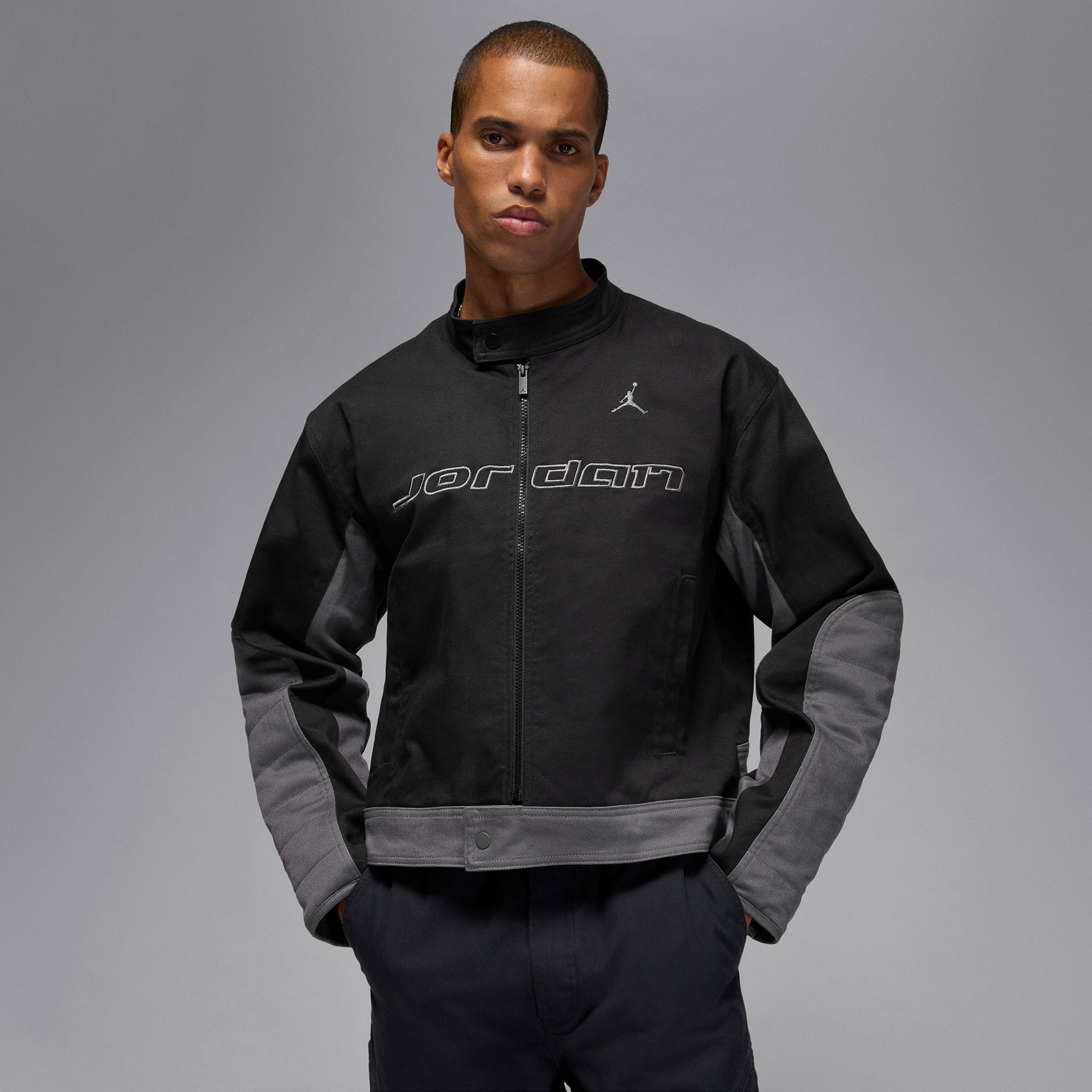 Jordan Brooklyn Motosport Erkek Siyah Ceket