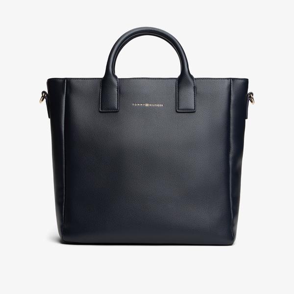 Tommy Hilfiger Casual Kadın Siyah Tote Çanta