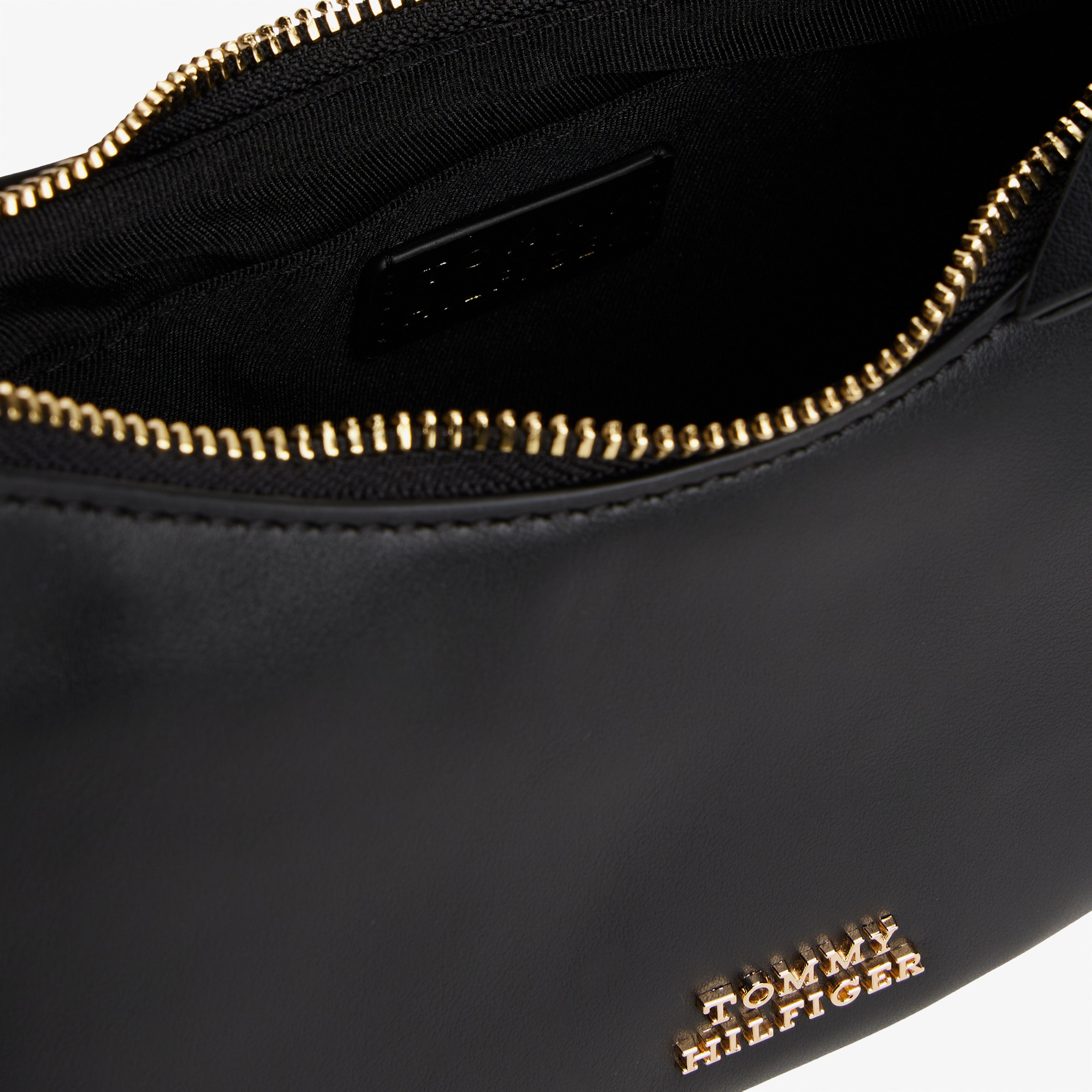 Tommy Hilfiger Moon Leather Mini Kadın Siyah Çapraz Çanta