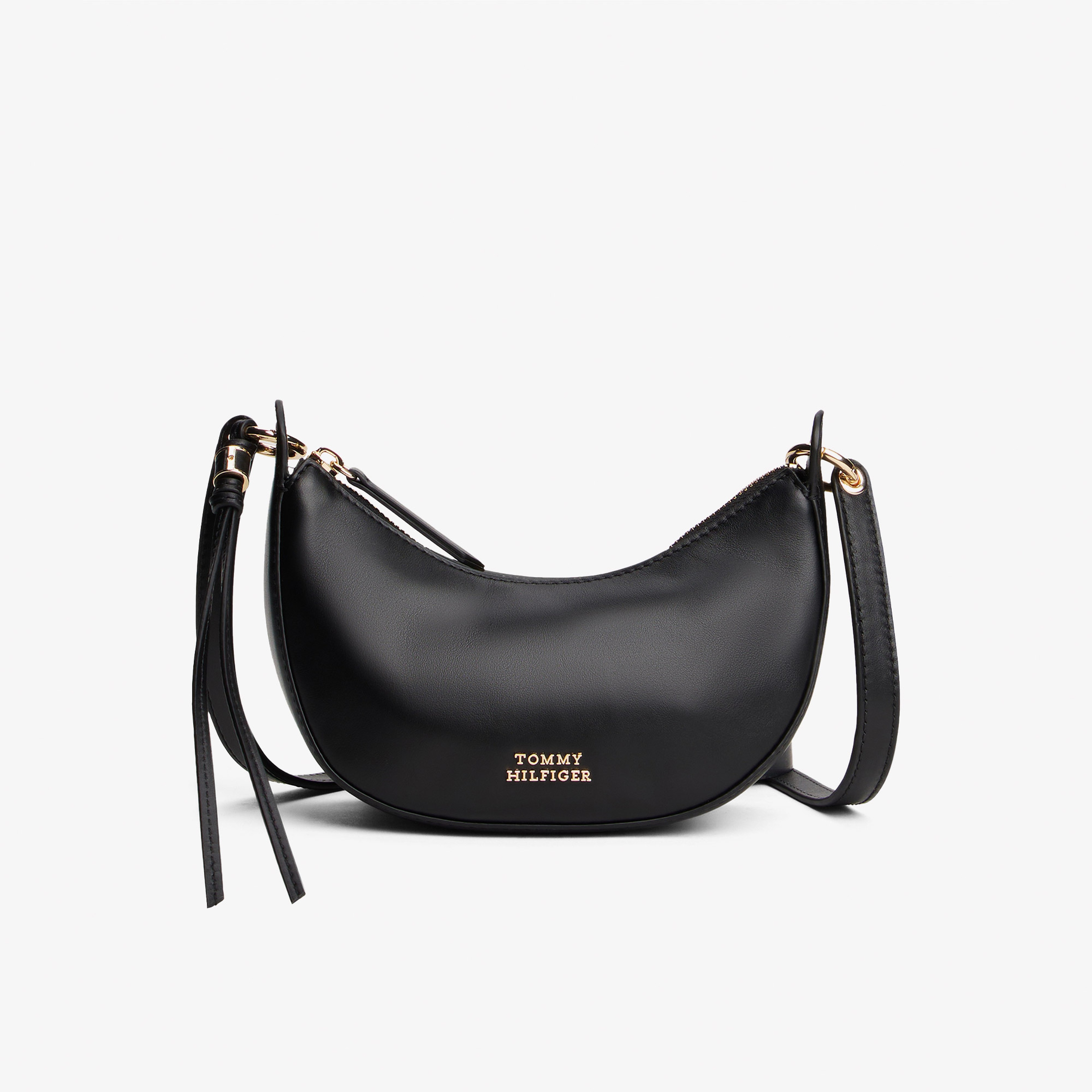 Tommy Hilfiger Moon Leather Mini Kadın Siyah Çapraz Çanta