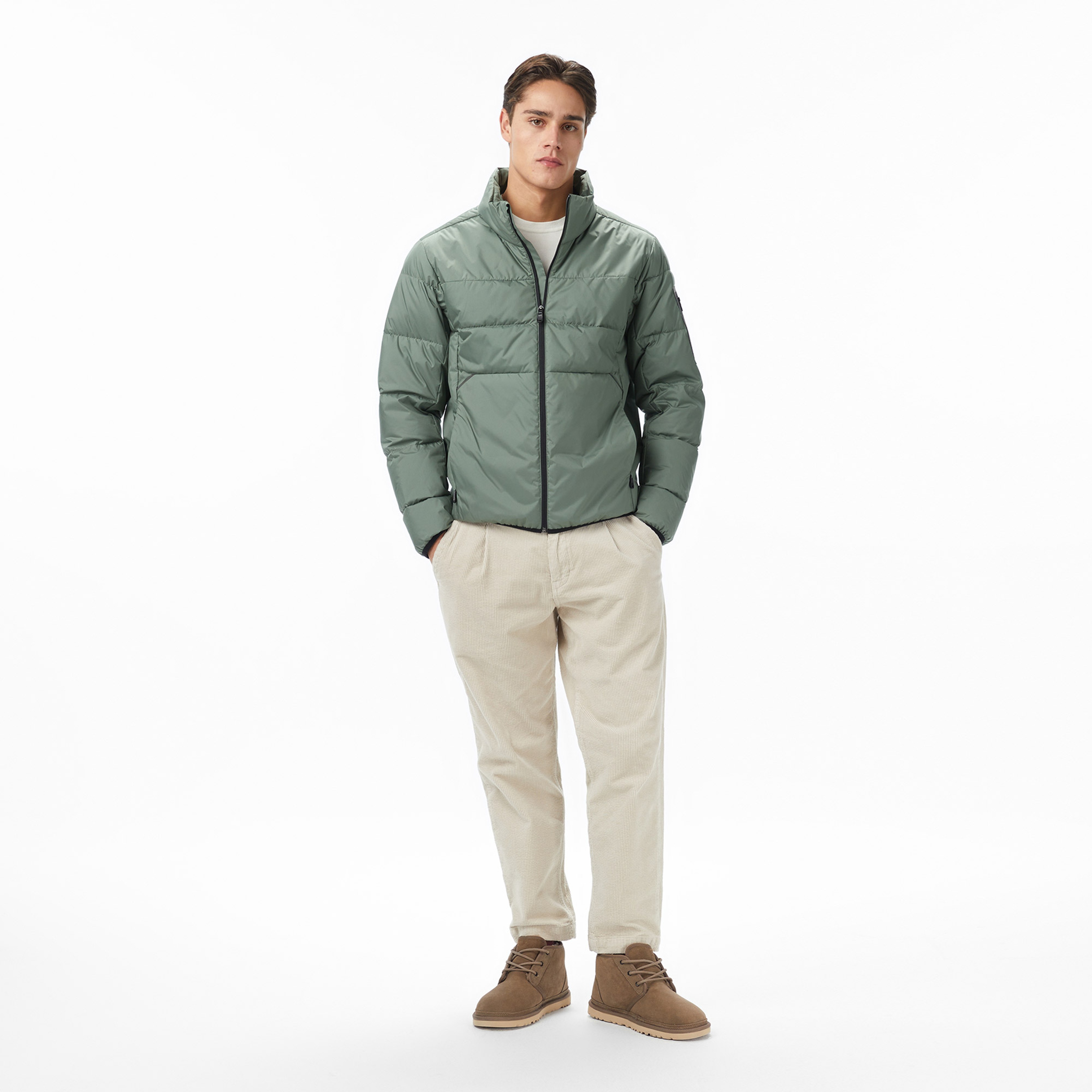 Boss Urbanex Puffer Erkek Yeşil Mont