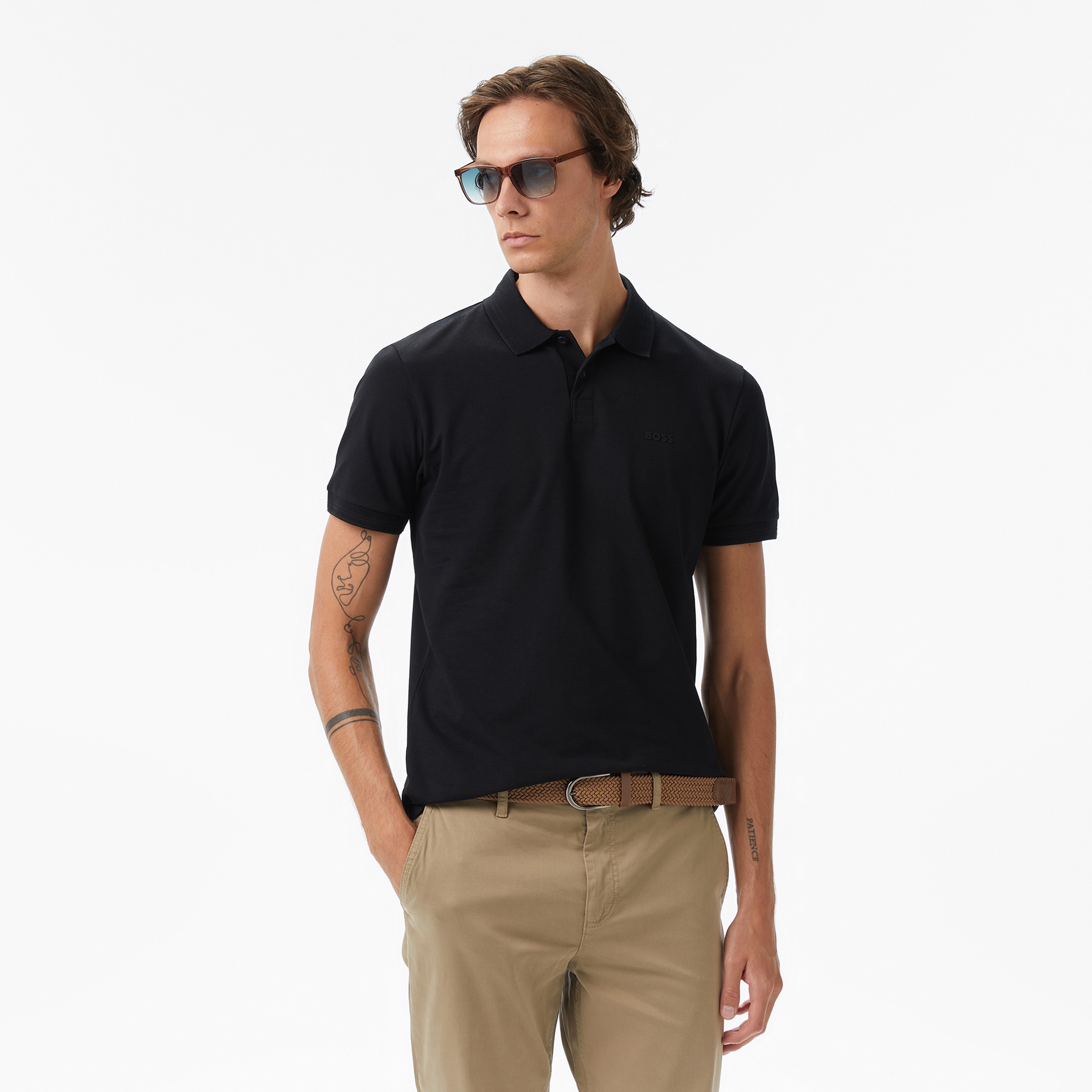 Boss Paul Erkek Siyah Polo