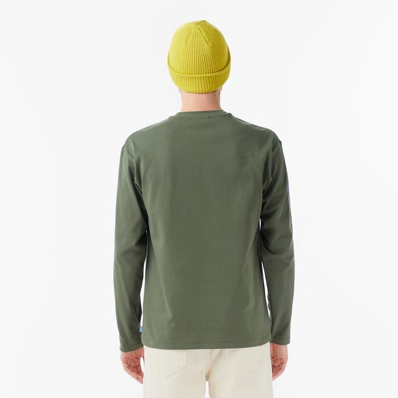 Scotch&Soda Relaxed Fit Artwork Erkek Yeşil T-Shirt