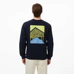 Scotch&Soda Front + Back Artwork Erkek Lacivert Sweatshirt