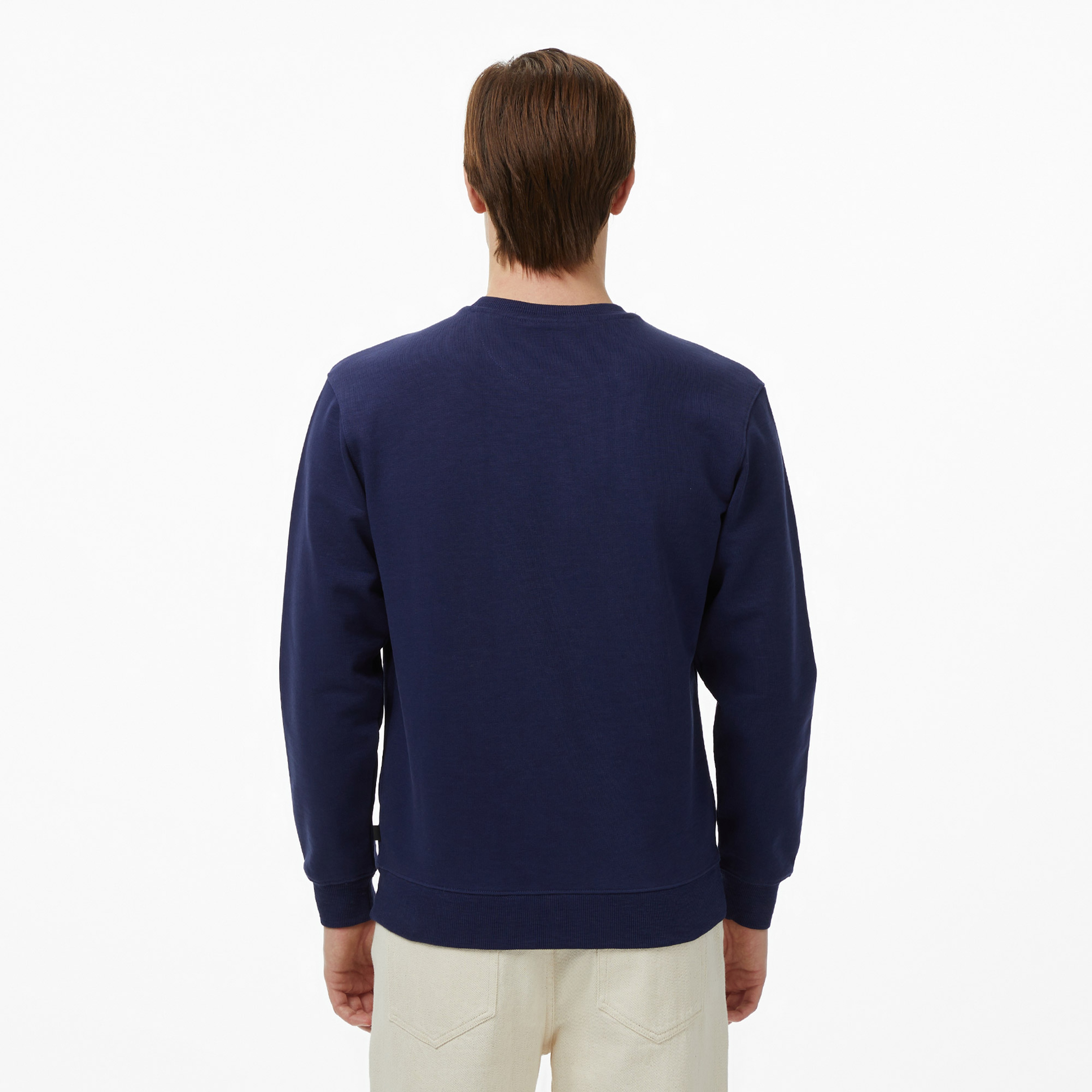 Scotch&Soda Left Chest Logo Erkek Lacivert Sweatshirt