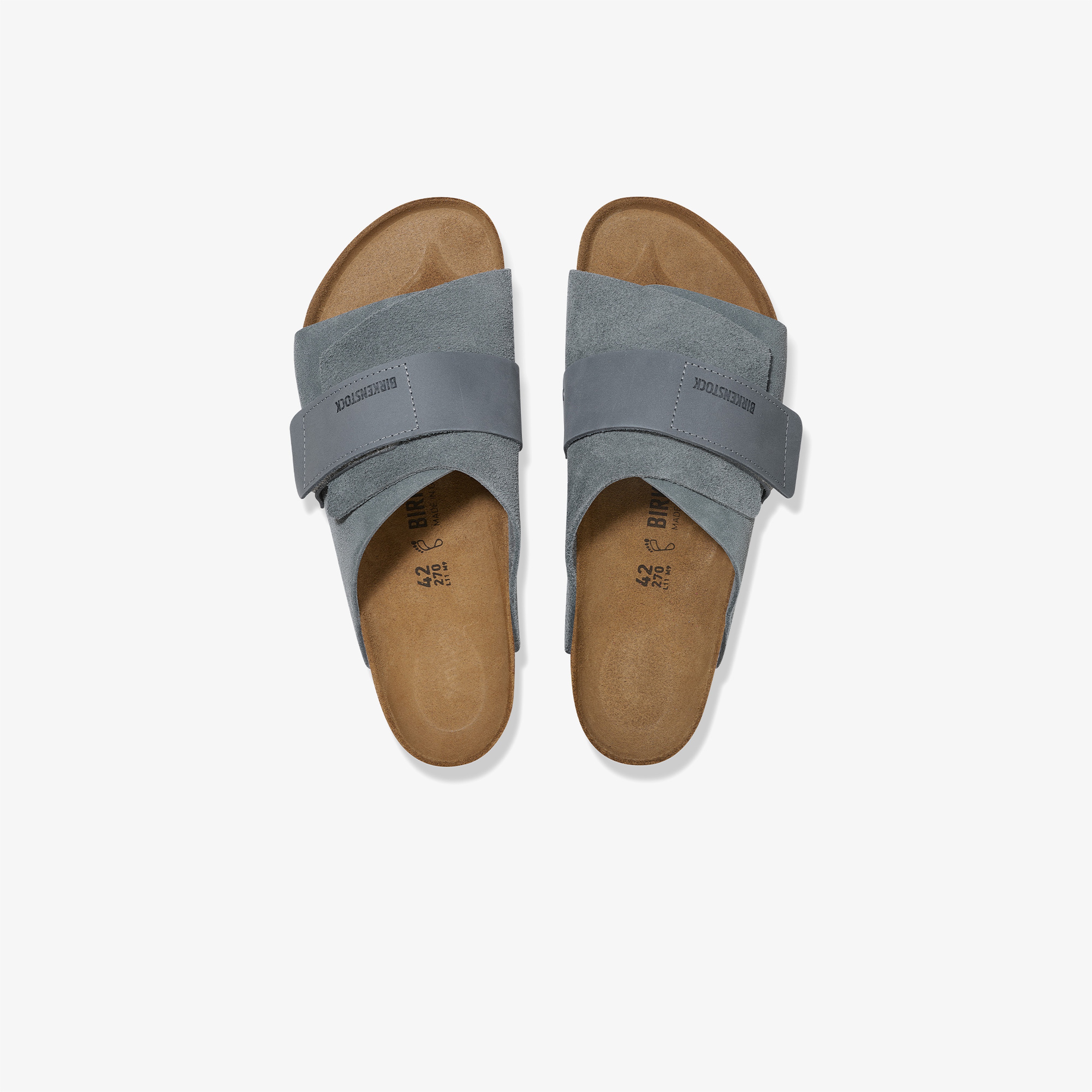 Birkenstock Kyoto Vl Nu Erkek Gri Terlik