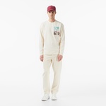 Scotch&Soda Relaxed Fit Artwork Erkek Bej T-Shirt