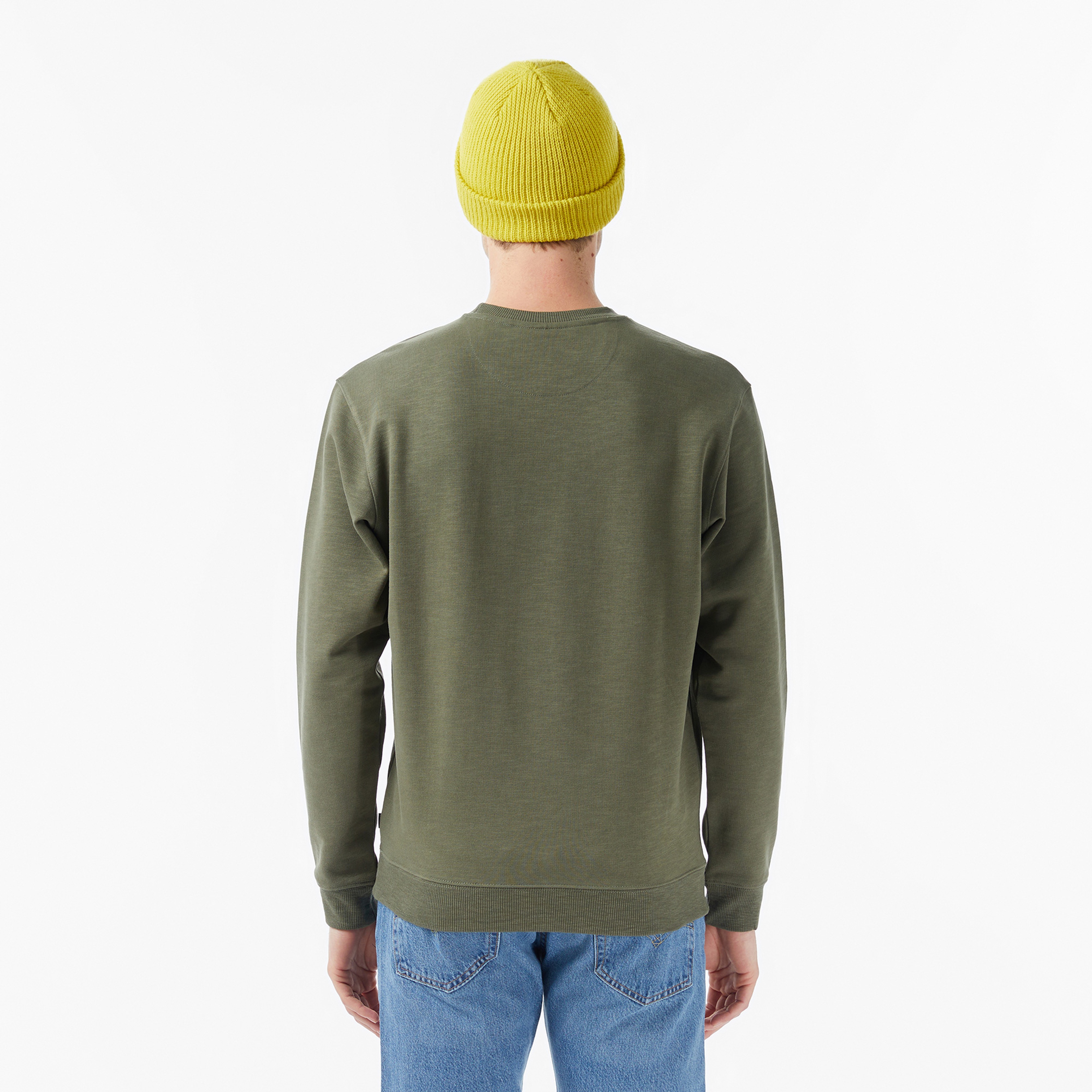 Scotch&Soda Left Chest Logo Erkek Yeşil Sweatshirt