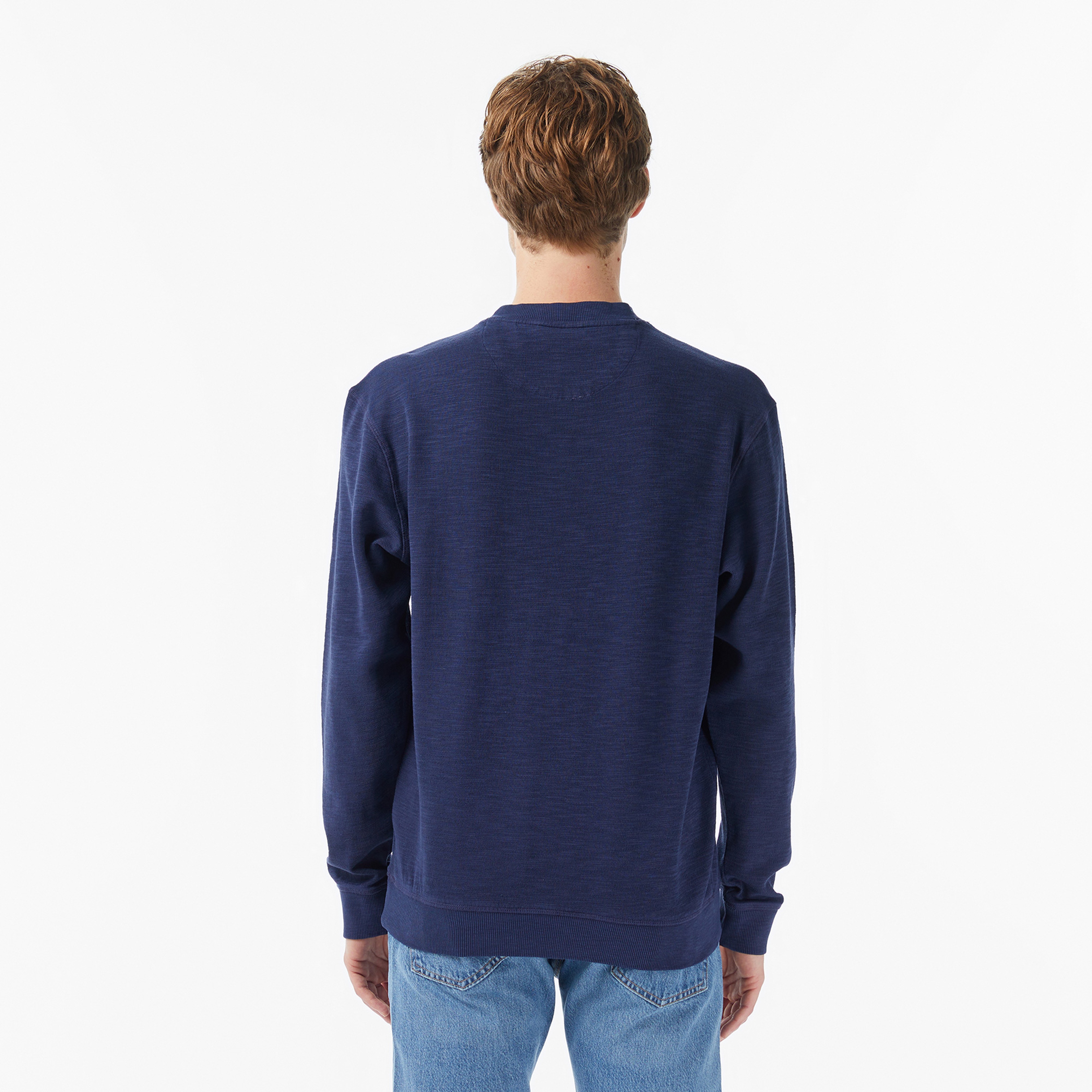 Scotch&Soda G/D Structured Erkek Lacivert Sweatshirt