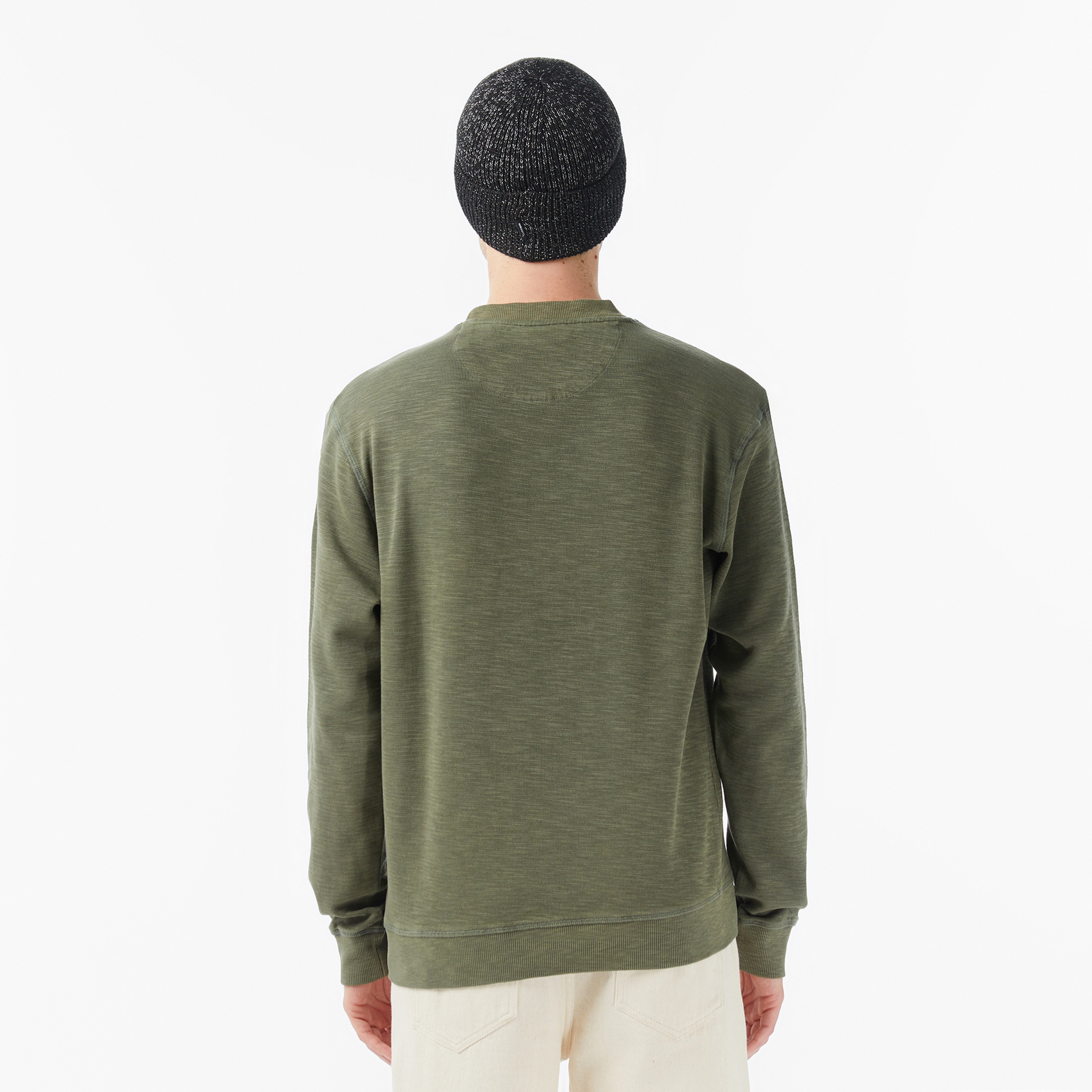 Scotch&Soda G/D Structured Erkek Yeşil Sweatshirt