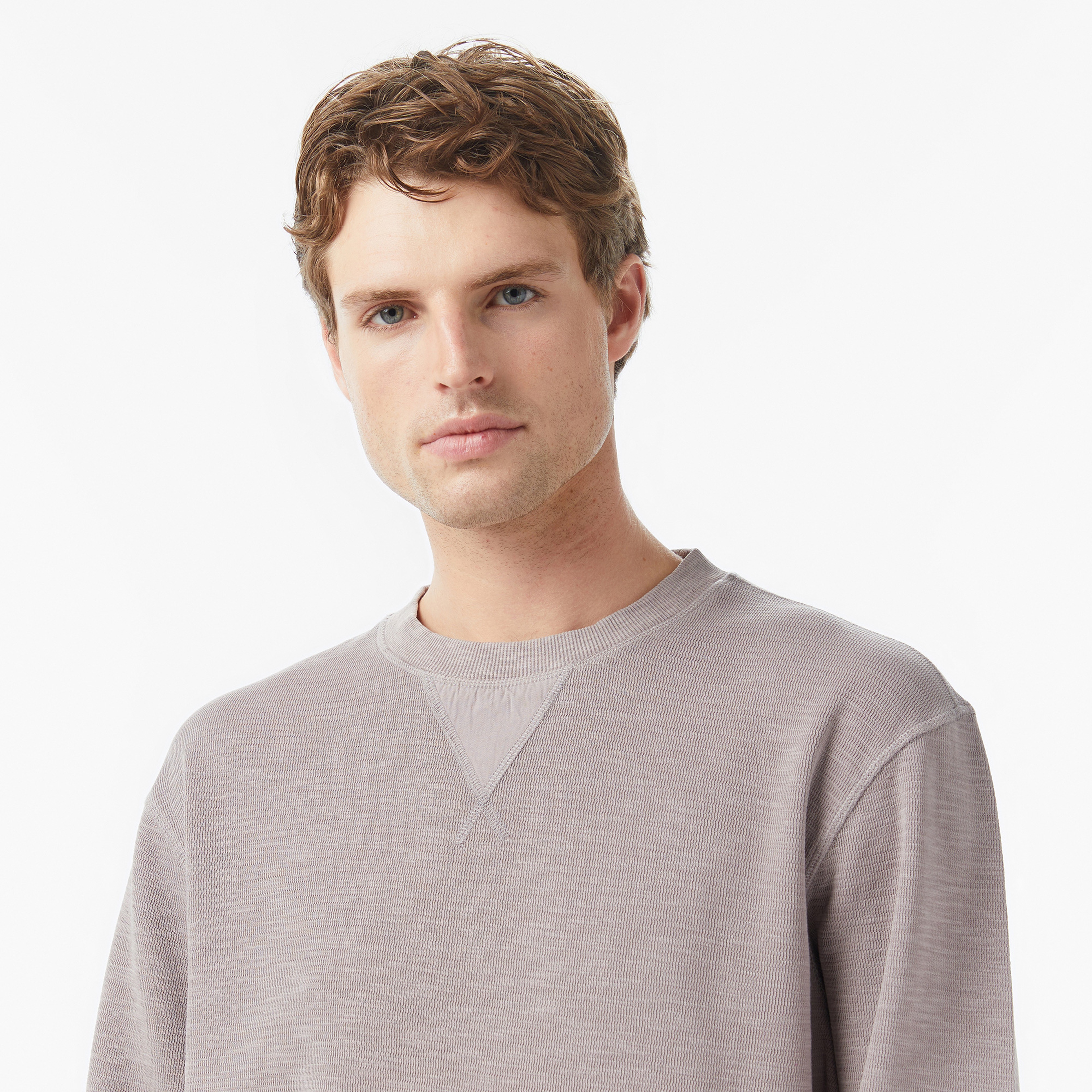 Scotch&Soda G/D Structured Erkek Gri Sweatshirt