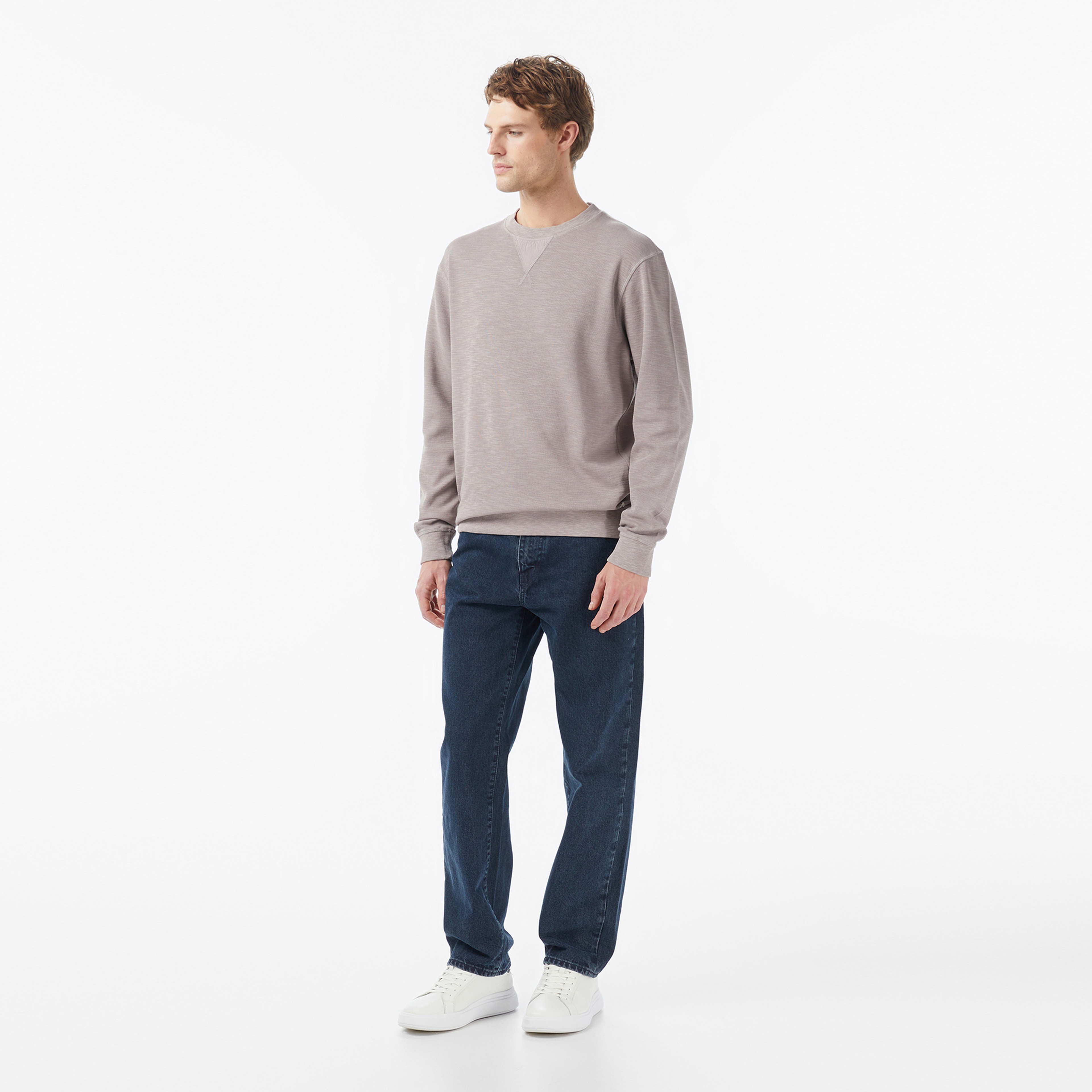 Scotch&Soda G/D Structured Erkek Gri Sweatshirt