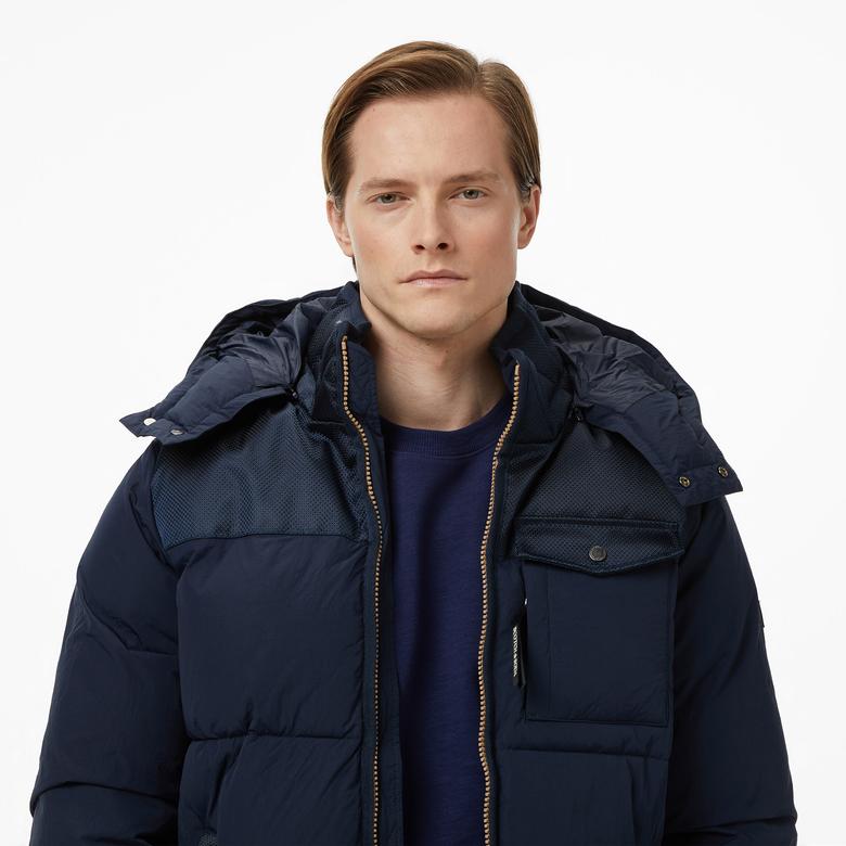 Scotch&Soda Hooded Puffer Erkek Lacivert Mont