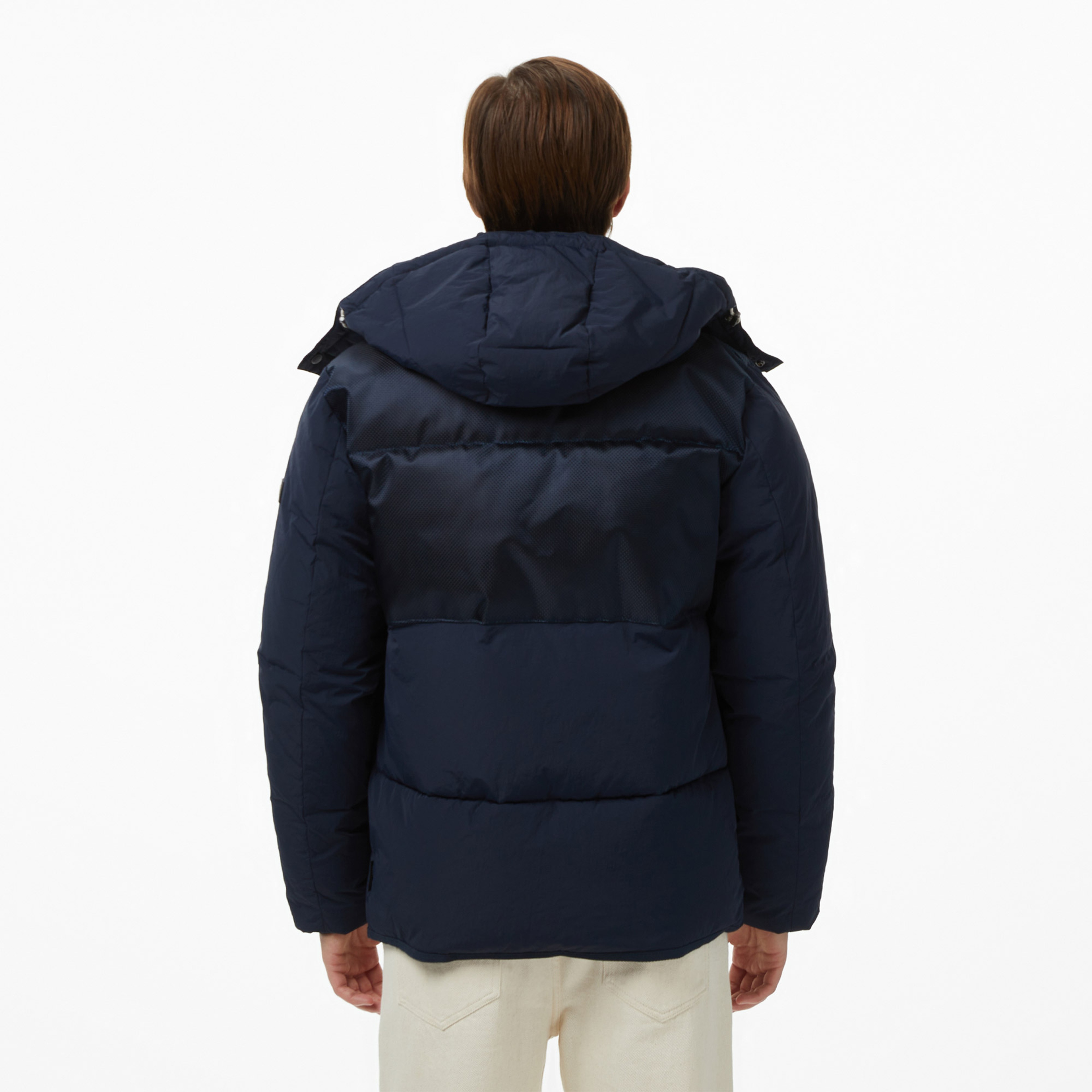 Scotch&Soda Hooded Puffer Erkek Lacivert Mont