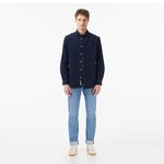 Scotch&Soda Regular-Fit Corduroy Erkek Lacivert Gömlek