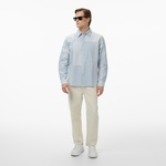 Scotch&Soda Patchwork Relaxed-Fit Oxford Erkek Lacivert Gömlek