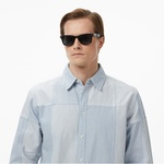 Scotch&Soda Patchwork Relaxed-Fit Oxford Erkek Lacivert Gömlek
