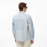 Scotch&Soda Patchwork Relaxed-Fit Oxford Erkek Lacivert Gömlek