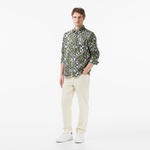Scotch&Soda Printed Relaxed-Fit Erkek Kahverengi Gömlek