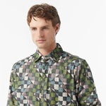 Scotch&Soda Printed Relaxed-Fit Erkek Kahverengi Gömlek