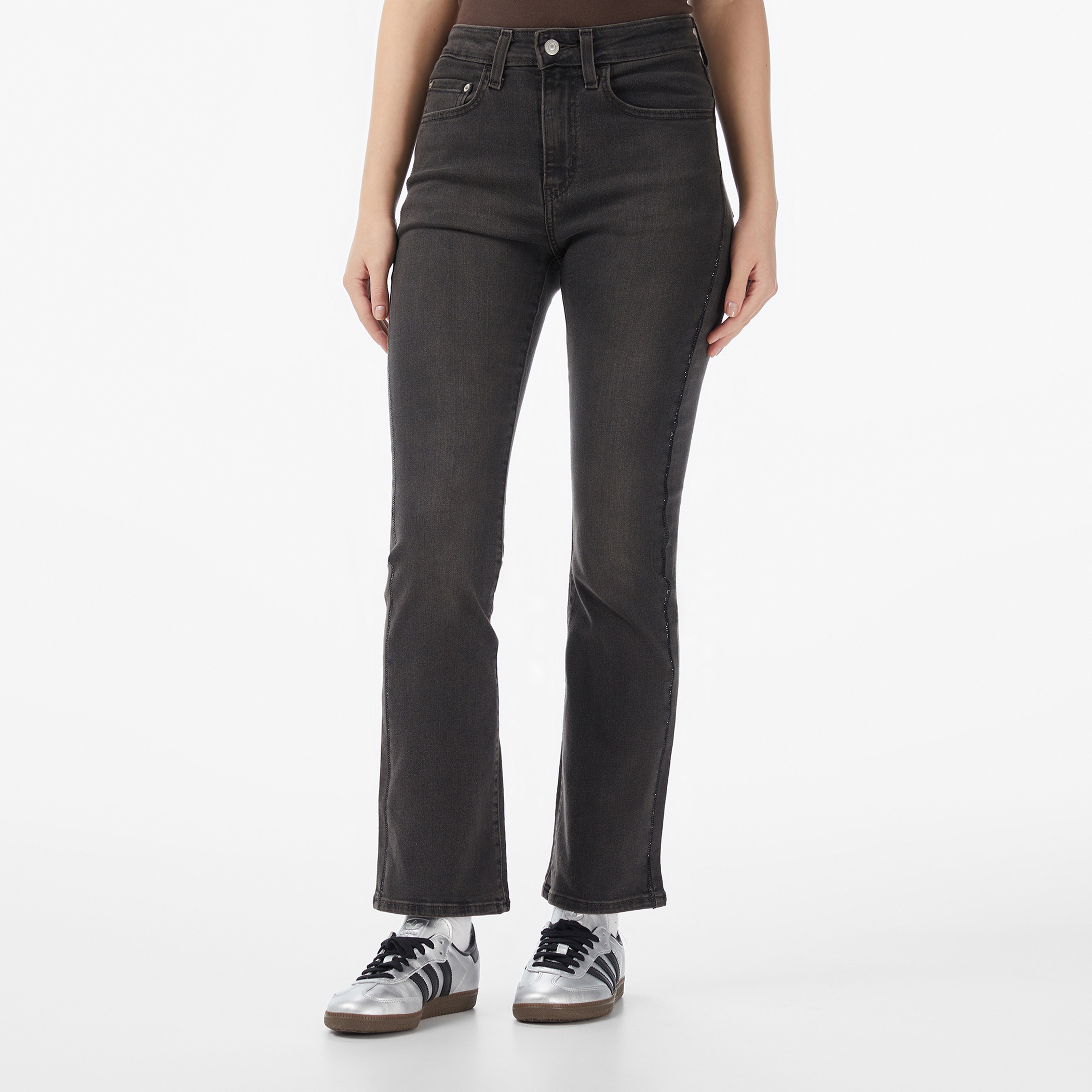 Levi's 725 High Rise Bootcut Nostalgic Kadın Siyah Jean