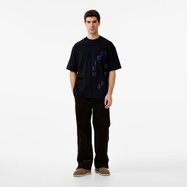 Scotch&Soda Jacquard Cotton-Blend Corduroy Relaxed Fit Erkek Kahverengi Pantolon