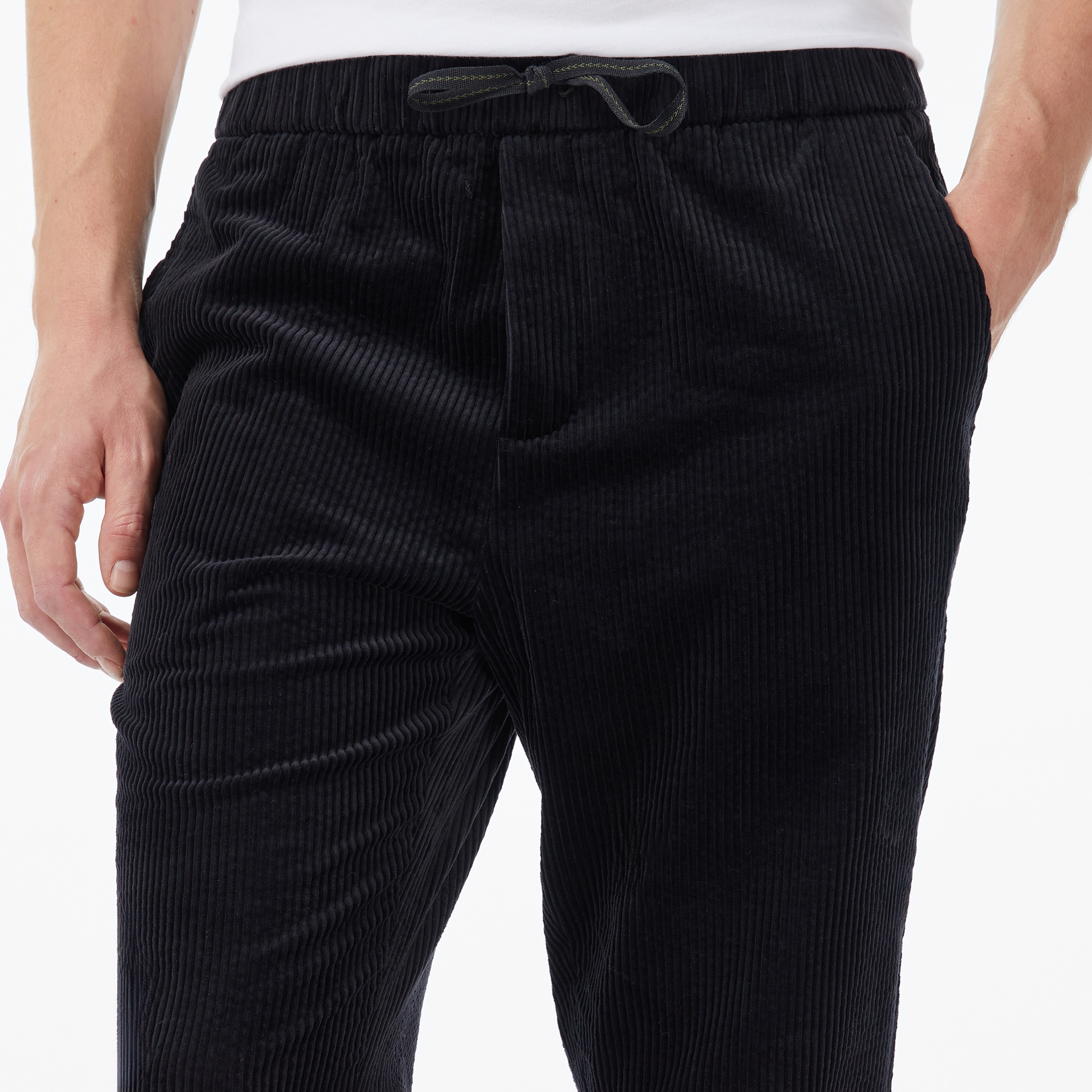 Scotch&Soda Fave Cotton Corduroy Loose Tapered Erkek Gri Pantolon