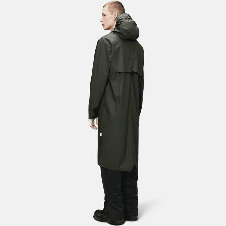 Rains Longer Jacket W3 Kadın Yeşil Yağmurluk