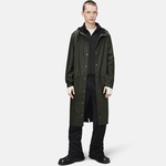 Rains Longer Jacket W3 Kadın Yeşil Yağmurluk