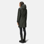Rains Lohja Long Insulated Curve Jacket W3T2 Unisex Yeşil Yağmurluk