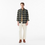 Levi's Jackson Worker Medina Plaid Deep Depths Erkek Yeşil Gömlek
