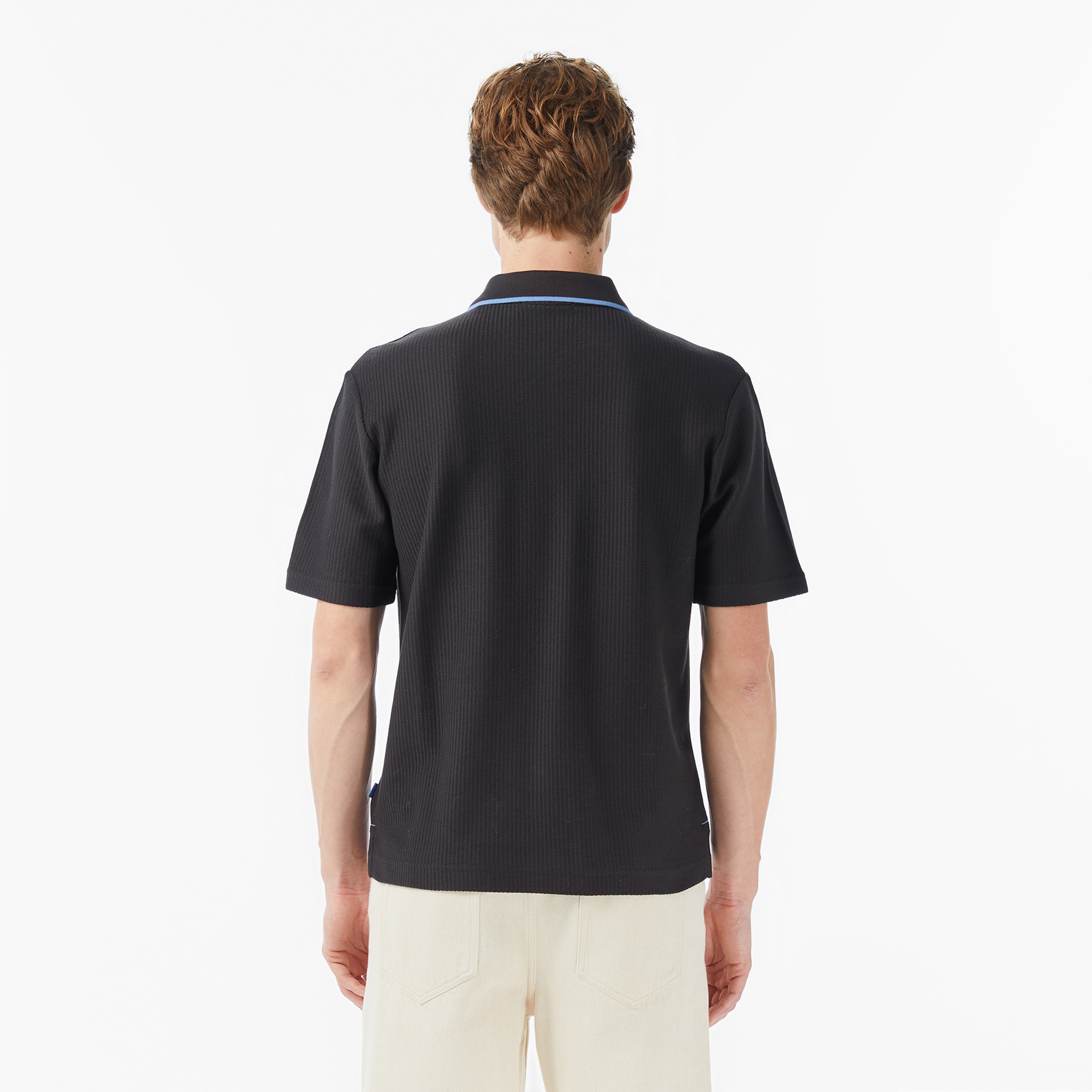 Scotch&Soda Structured Relaxed Fit Erkek Gri Polo