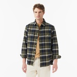 Levi's Jackson Worker Medina Plaid Deep Depths Erkek Yeşil Gömlek