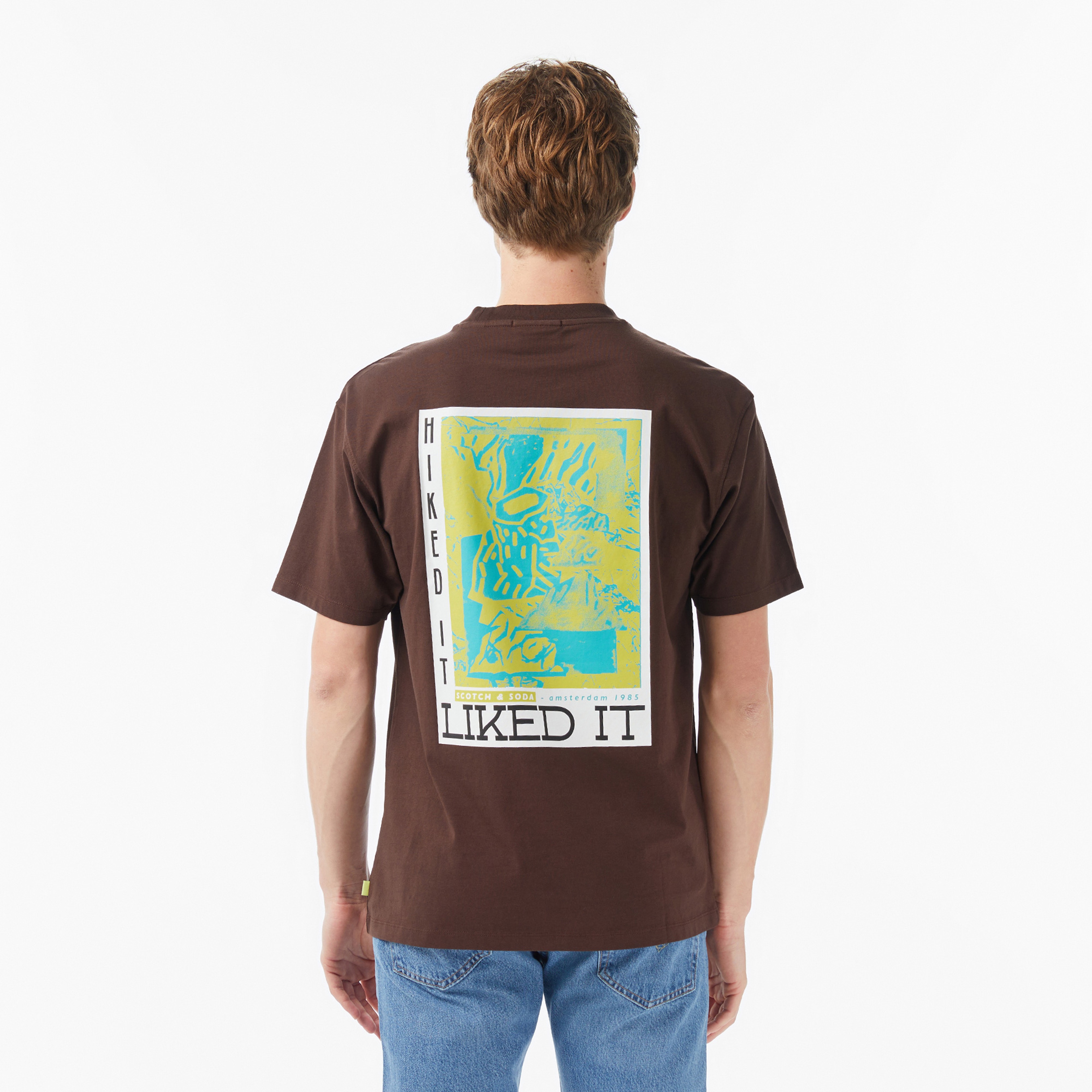 Scotch&Soda Relaxed Fit Front Back Erkek Kahverengi Gömlek