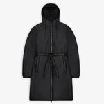 Rains Lohja Long Insulated Curve Unisex Siyah Yağmurluk