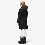Rains Lohja Long Insulated Curve Unisex Siyah Yağmurluk